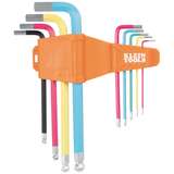 Powder Coated Long Ball-End Hex Key Set, Metric, 9-Piece redirect to product page
