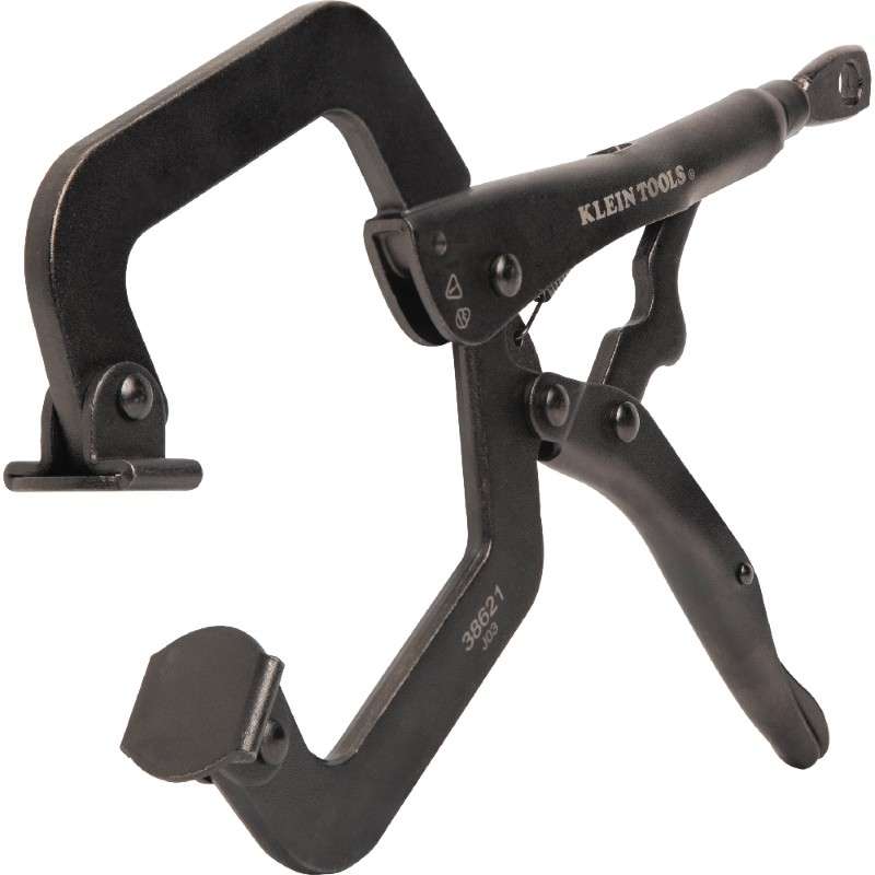 C-Clamp Locking Pliers With Swivel Jaws, 9-Inch