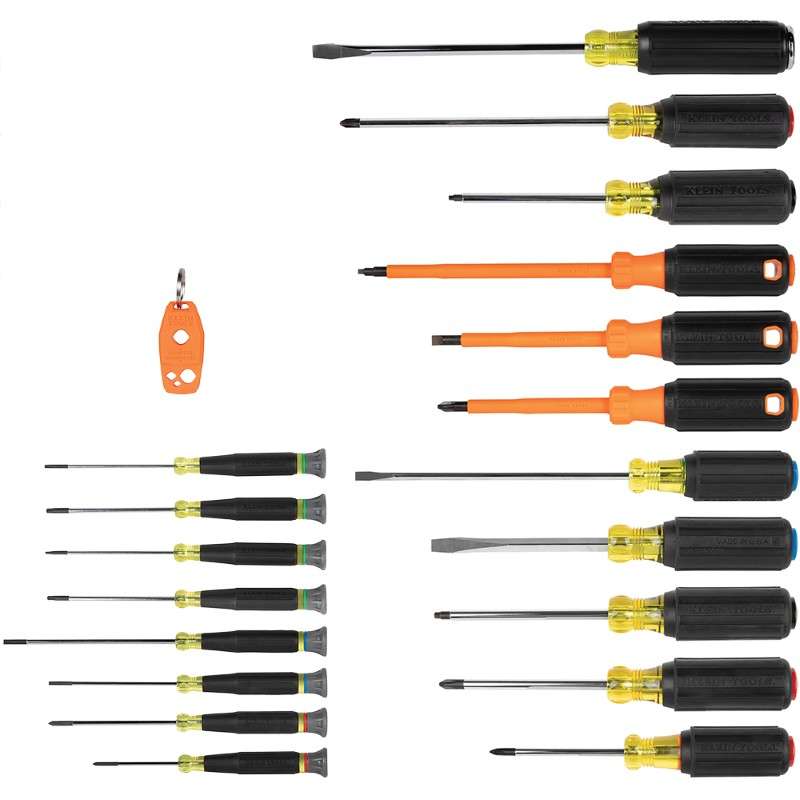 Color-Coded Screwdriver Set, 20-Piece