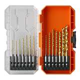 14-Piece Titanium Drill Bit Set redirect to product page