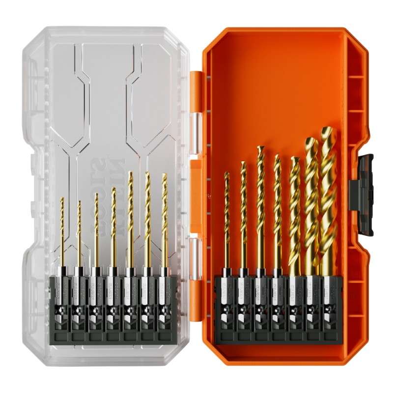 14-Piece Titanium Drill Bit Set