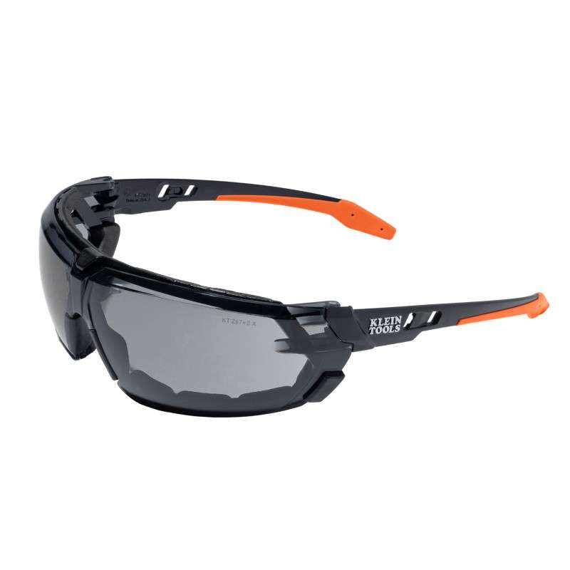 Low-Profile Gasket Safety Glasses, Gray Lens