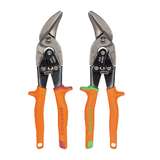 Offset Aviation Snips, Self-Open Latch, 18GA Steel/22GA SS, 2-Pack redirect to product page