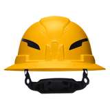 Class E Type-2 Hard Hat, Non-Vented Full Brim Style with Strap, Yellow redirect to product page