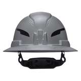 Class E Type-2 Hard Hat, Non-Vented Full Brim Style with Strap, Gray redirect to product page