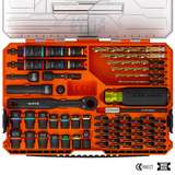 KNECT Impact-Rated Drill and Driver Combo Set, SAE/Metric, 65-Piece redirect to product page
