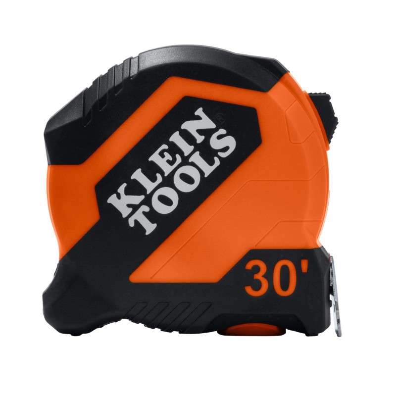 Tape Measure, 30 ft, Lightweight, Nylon-Coated Steel Blade, Double-Sided, Imperial