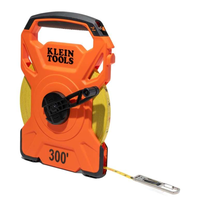 300-Foot Open Reel Tape Measure, w/Single Hook and Carabiner