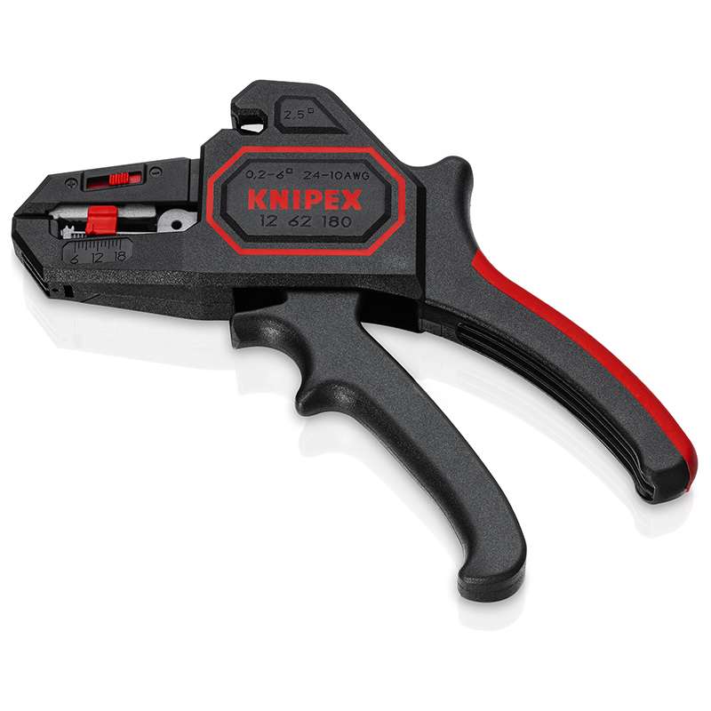 Wire Stripping Pliers, Automatic, Narrow Head, 10-24 AWG, 11/16" Length