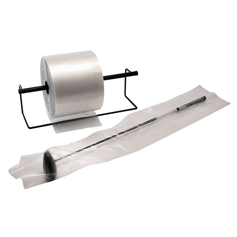 Layflat Tube with 0.002" Wall Thickness, Poly, Clear, 3000' Long