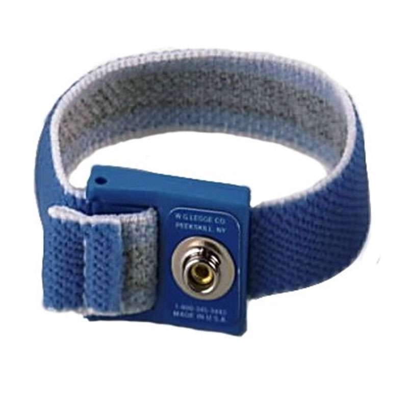 Legge 326AE-12-1Meg Wrist Strap, Adjustable, Elastic Band, 12ft Coil Cord, 1Meg Resistor