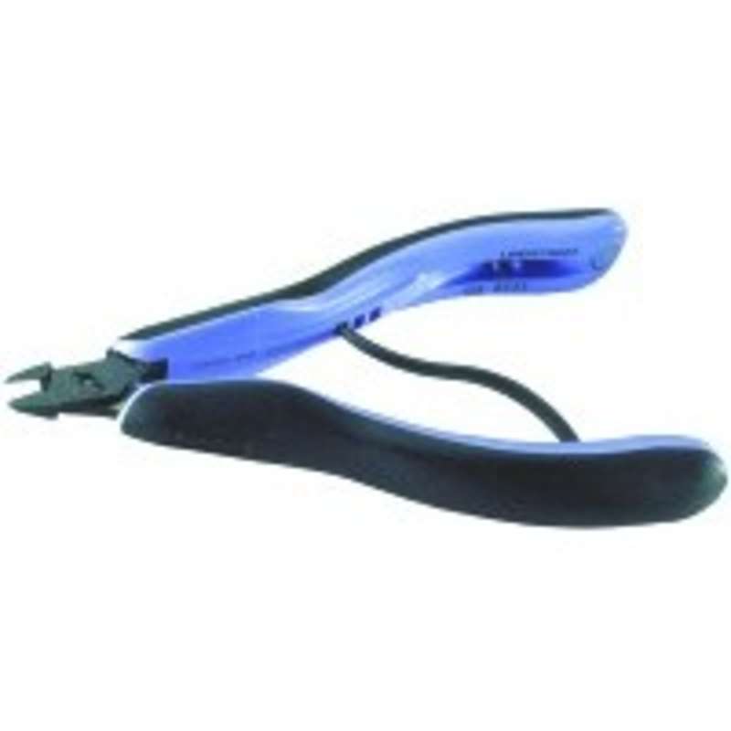 ESD-Safe Oval Head Flush Cutters with Cushioned Ergonomic Grip Handles, 5-5/8" Long