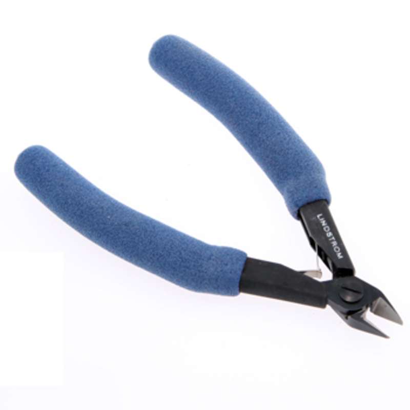 ESD-Safe Tapered Micro Bevel Cutters with Cushioned Ergonomic Grip Handles, 5-13/16" Long