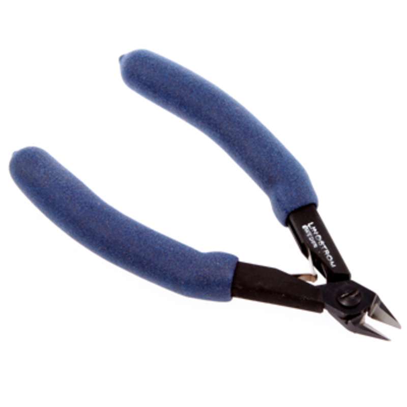 ESD-Safe Relieved Head Tapered Flush Cutters with Cushioned Ergonomic Grip Handles, 5-3/4" Long