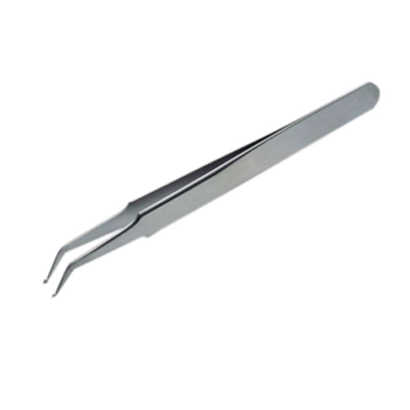 Lindstrom® SMD Grooved Stainless Steel Tweezer, 4.72 in
