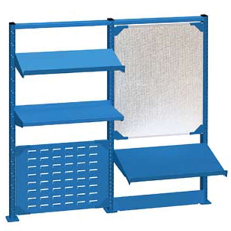 Nexus Accessory System Kit for 72" Lista Workbenches, Bright Blue