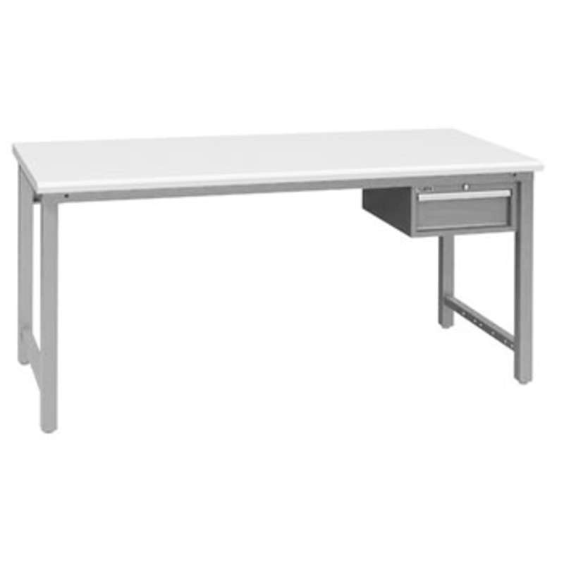 ESD-Safe Workbench with One 5-3/4" Drawer, Light Grey, 30 x 60"