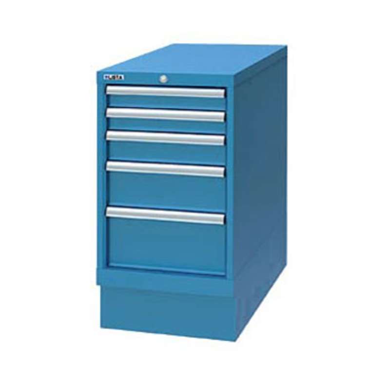 Cabinet Pedestal with Five Drawers, Classic Blue