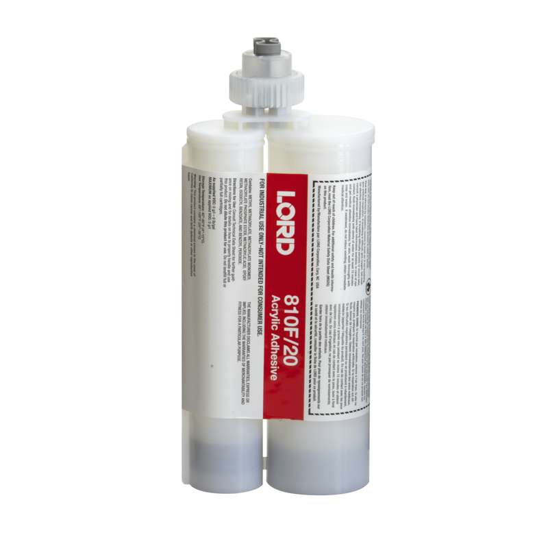 LORD 810 Low Read-Through (LRT) Acrylic Adhesive with LORD Accelerator 20, 200mL Cartridge