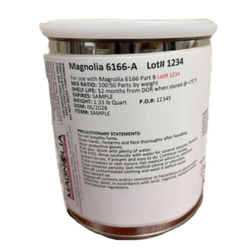 Magnobond 6166 A/B, Two-Part, Flame-Retardant Epoxy, 1 Quart Kit