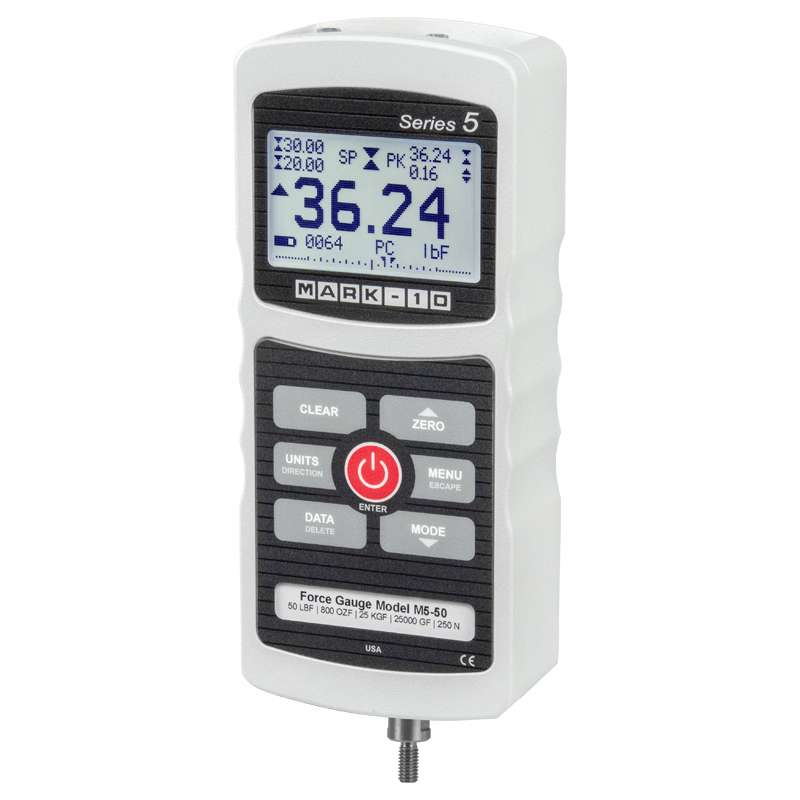 5 Series Force Gauge, 1 lbF / 16 ozF / 500 gF / 0.5 kgF / 5 N / 5000 mN