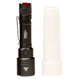 Searchpoint Rechargeable 1200 Lumen Flashlight, White, Red, Green redirect to product page