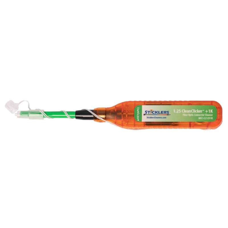 Sticklers CleanClicker1K Fiber Optic Connector Cleaner, 1.25mm, 1000+ Cleans