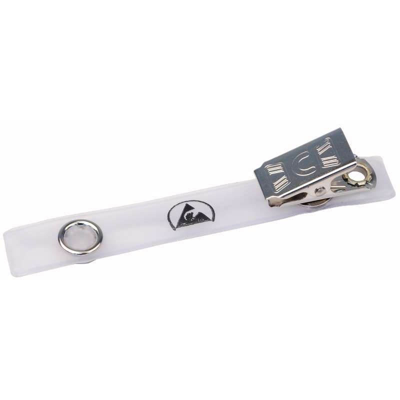 ESD-Safe Strap Clip for Badge Holder, 3-1/2" Long