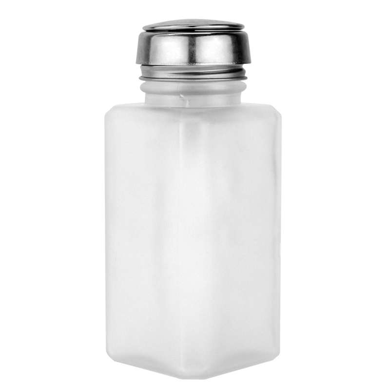 Frosted Solvent Dispenser Bottle with One-Touch Pump Top, 6oz