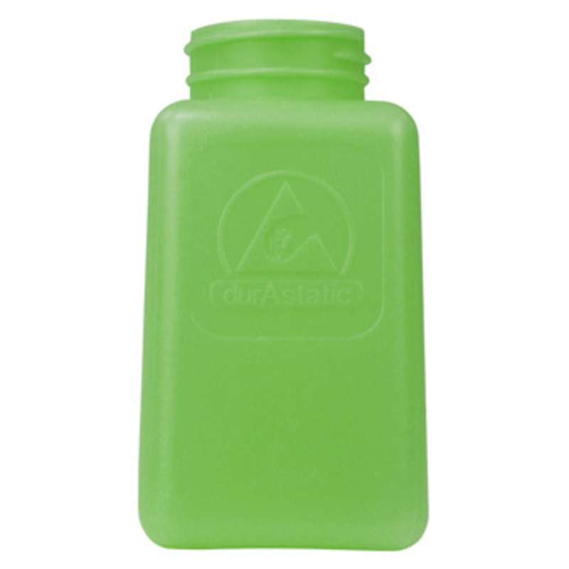 ESD-Safe Green durAstatic™ Solvent Dispenser Bottle without Lid, 6 oz