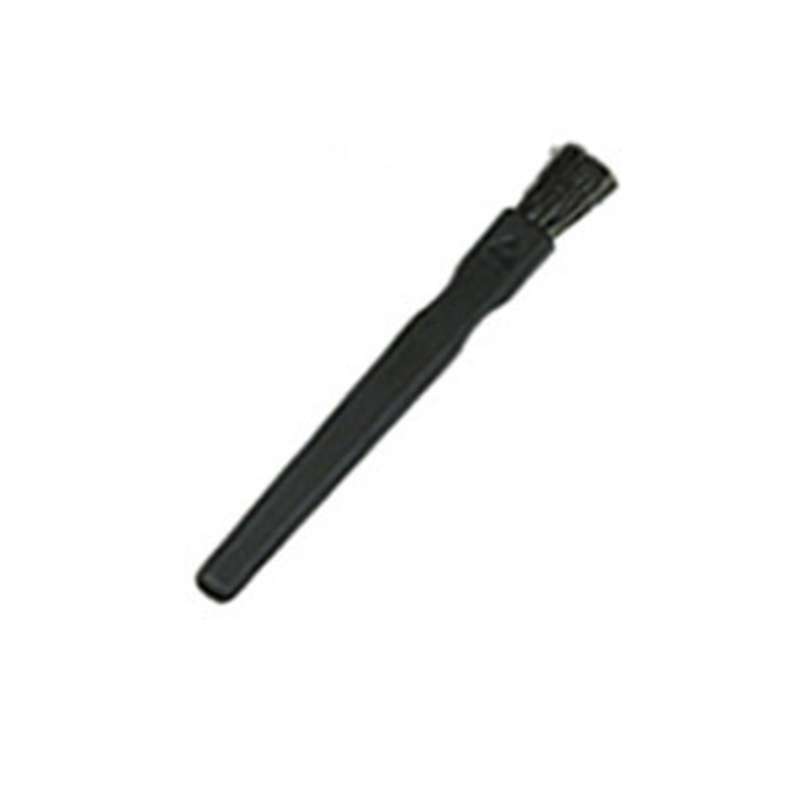 ESD-Safe Semi-Firm Brush Flat 1/2" Conductive Fibers with Polypropylene Handle, Nylon Bristle, 6.1"L