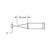 GT Solder Tip, T4, Conical, (Ø X L) 0.5 x 10mm redirect to product page