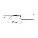 GT Solder Tip, T4, Knife, Power, (W X L) 2.5 x 13mm, 45° redirect to product page