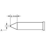 GT Solder Tip, T6, Conical, Power, (Ø X L) 0.5 x 6mm redirect to product page