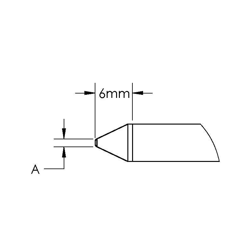 GT Cartridge, Conical, Power, (Ø X L) 1 x 6mm