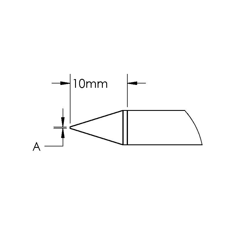 GT Cartridge, Conical, (Ø X L) 0.5 x 10mm