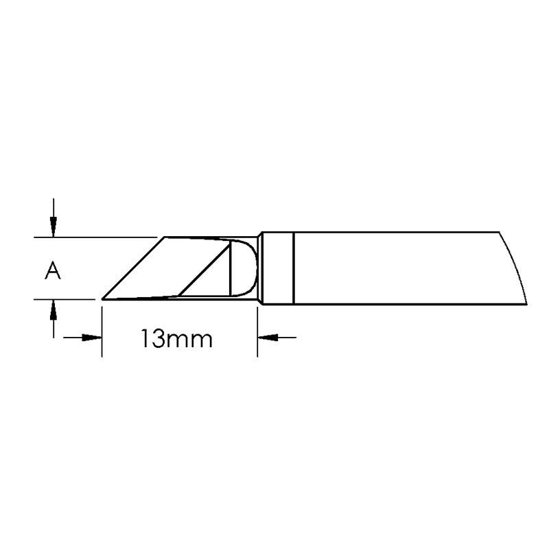 GT Cartridge, Knife, Power, (W X L) 5 x 13mm, 45°