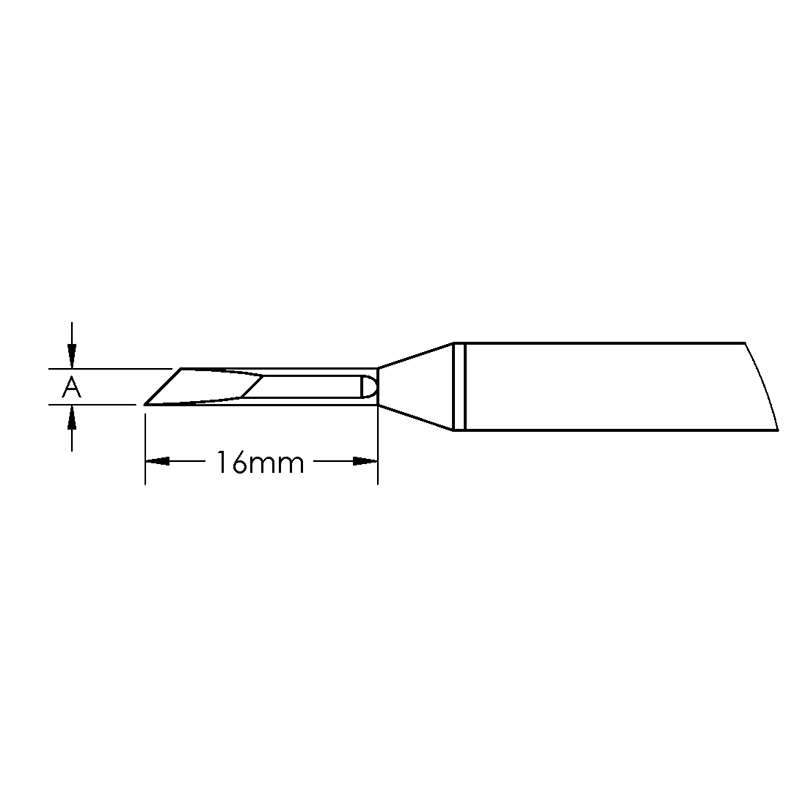 GT Cartridge, Knife, (W X L) 5 x 16mm, 45°