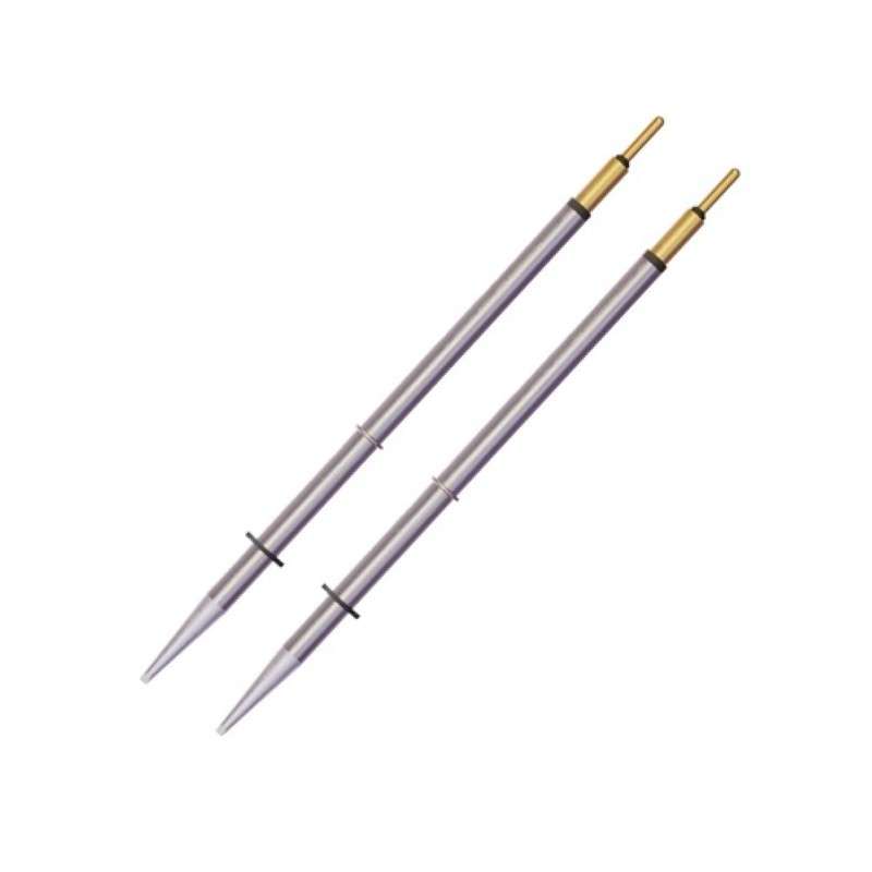 MicroFine 800 Series Solder Tip Cartridges, Chisel, 0.8 mm x 9 mm, MFT Pair for MicroFine H10-MFT Tweezers