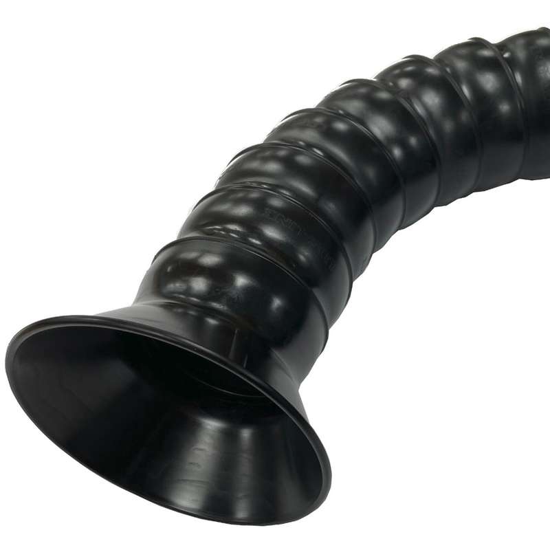 Fume Extraction Nozzle, Replacement for Omniflex Arm, Round, ESD Safe, 4.5in