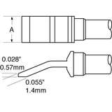 Heavy Duty Tweezer Solder Tips, Standard Ceramic for MFR-HPT and MFR-H4-TW Handpieces, .63", 2 per Pack redirect to product page