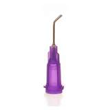 Dispensing Tips, Stainless Steel Cannula, Bent 45 Degree, Purple, 21 Gauge, 12.7mm (0.5"), TE Series, 50 per Package redirect to product page