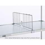 Super Erecta 8" High Shelf Divider for Solid Shelves, Chrome, 18" redirect to product page