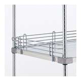 Super Erecta 4" High Ledge for Solid Shelving, Chrome, 48" redirect to product page
