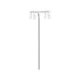 2-Hook IV Pole with Cart Mount, 3.50" W x 4.80" L x 45.44" H redirect to product page