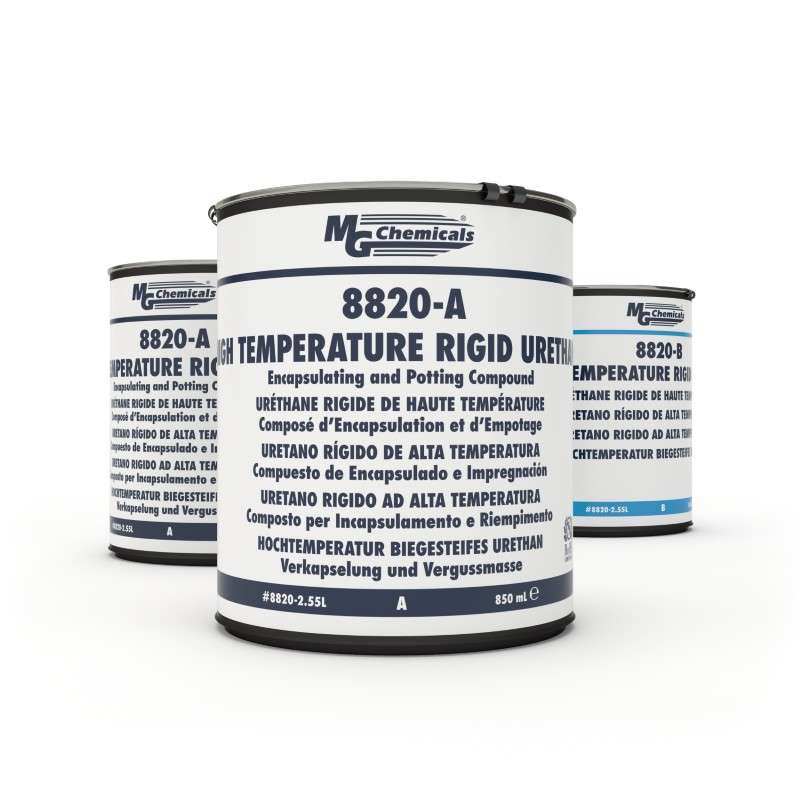Black High Temp Rigid Urethane Potting Compound,3 kg, 2.55 L