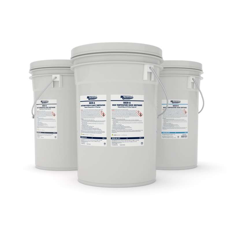 Black High Temp Rigid Urethane Potting Compound ,60L