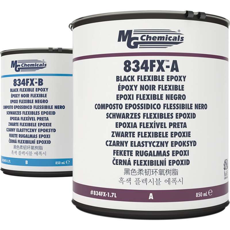Flexible Epoxy Encapsulating & Potting Compound Kit, Black, 2 Can Kit