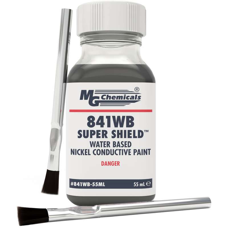 MG Chemicals 841WBU-55ML Super Shield Water-Based Nickel Conductive Paint, 55 mL Bottle