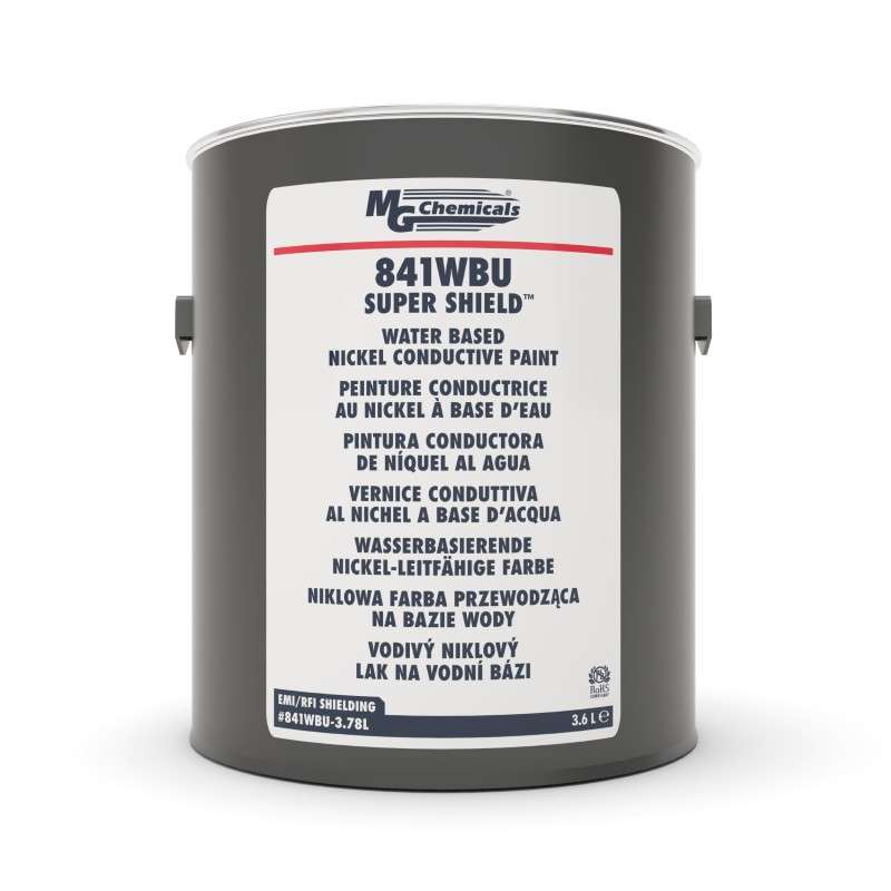 Super Shield Water-Based Nickel Conductive (EMI/RFI/EMF Shielding) Paint, 3.78 L Can